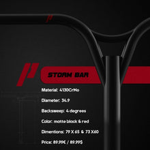 Afbeelding in Gallery-weergave laden, Prime Storm 79 x 65 Bars Black-3