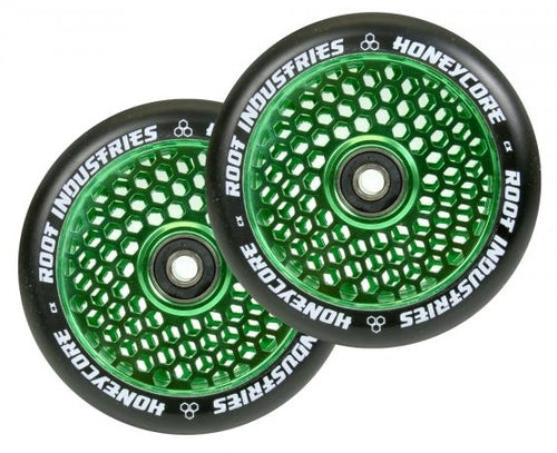 Root Honeycore Wheel 110 Green / Black - Stuntstep