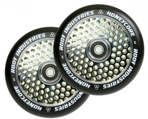 Root Honeycore Wheel 110 Mirror / Black - Stuntstep