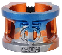 Afbeelding in Gallery-weergave laden, Oath Cage V2 Clamp Oranje Blauw Titanium