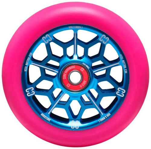 CORE Hex Hollow 110 Wheel Pink Blue