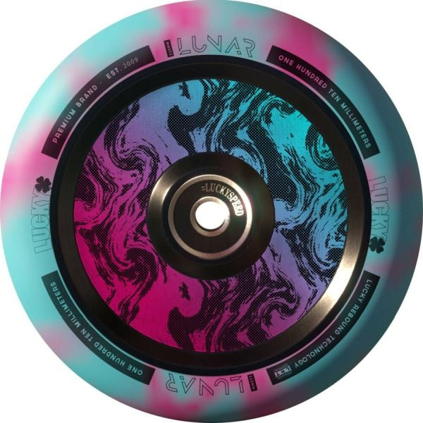 Lucky Lunar Hollow Wheel 110 Rush Roze Blauw Swirl
