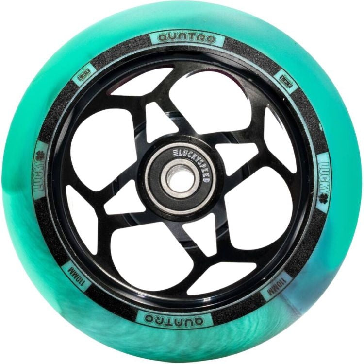 Lucky Quatro 110 Wheel Turkoois Zwart