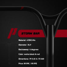 Afbeelding in Gallery-weergave laden, Prime Storm 73 x 62 Bars Black