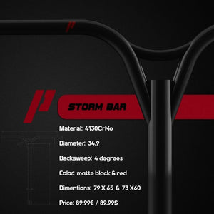 Prime Storm 73 x 62 Bars Red