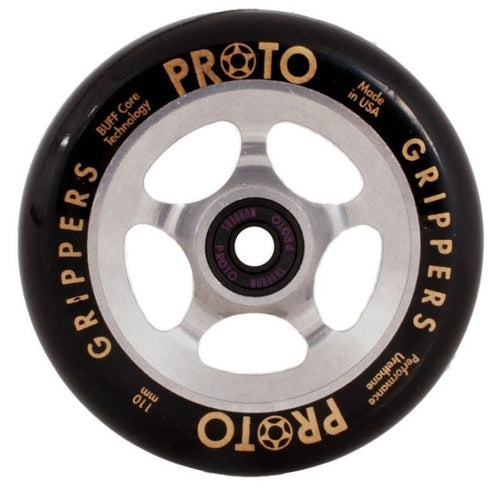 PROTO Gripper 110 Wheel Raw Zwart