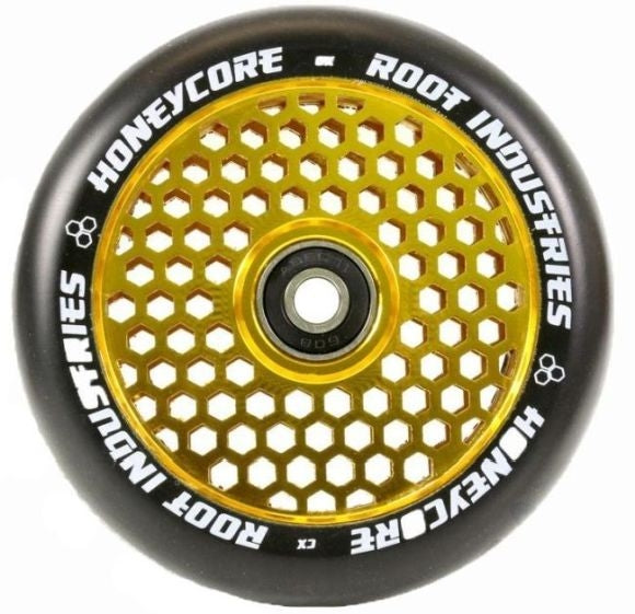 Root Honeycore Wheel 120 Gold Black - Stuntstep