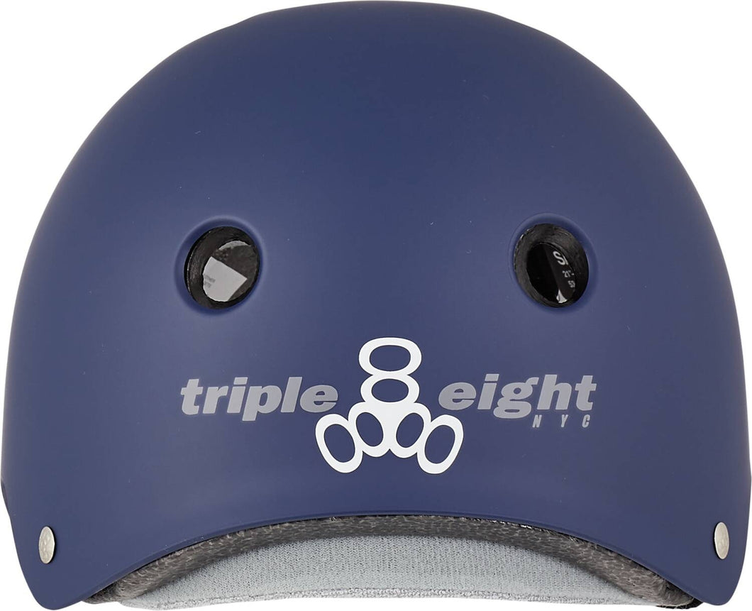Triple Eight Certified Sweatsaver S-M Helmet Navy Rubber